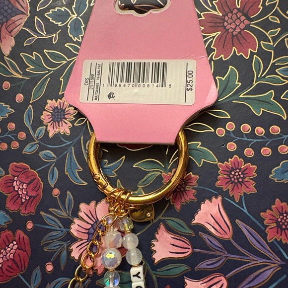 LITTLE WORDS PROJECT O/S Keychain -Blue Heart, Gold Chain, Beads ‘YOU GOT THIS’! - Picture 4 of 8